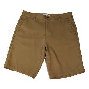 Vince Camuto Men's Shorts Size 33 Khaki Chino Flat Front Performance Shorts